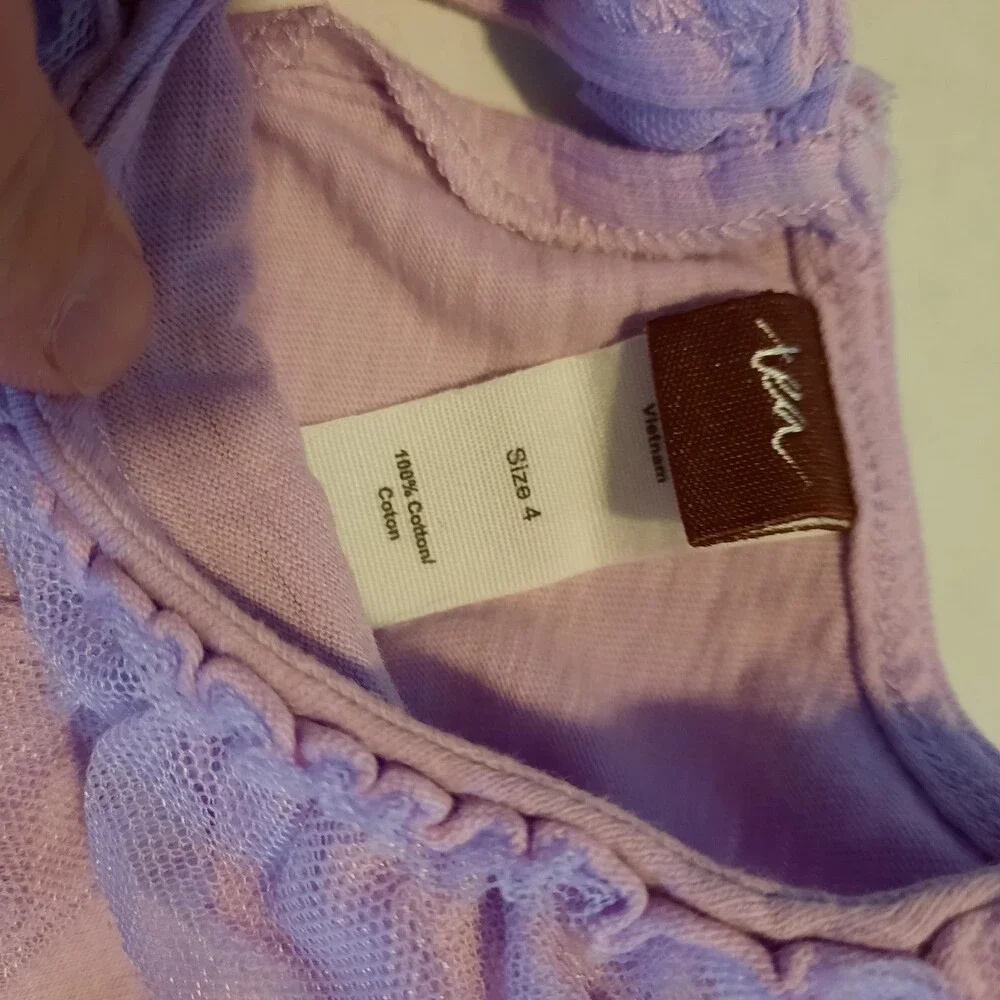Tea Collection Girls Lavender Sheath Dress 4